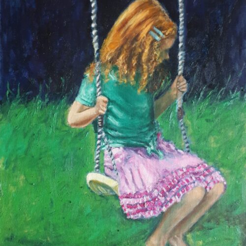 Oil Painting Girl Commissioned as Gift