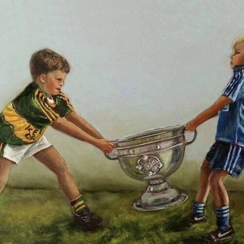 GAA Rivals Oil Painting by Maureen O'Mahony Art