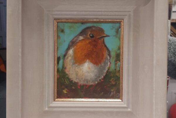 Irish gift, little robin, Irish art,