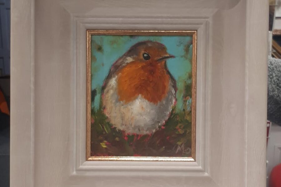Irish gift, little robin, Irish art,